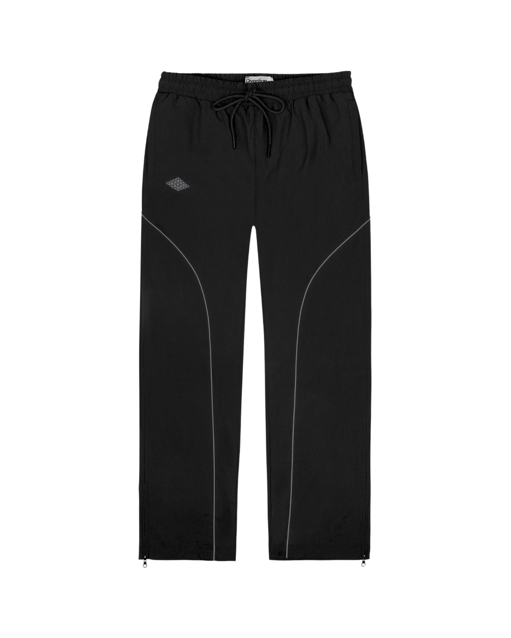 Rhombus Track Pants Black