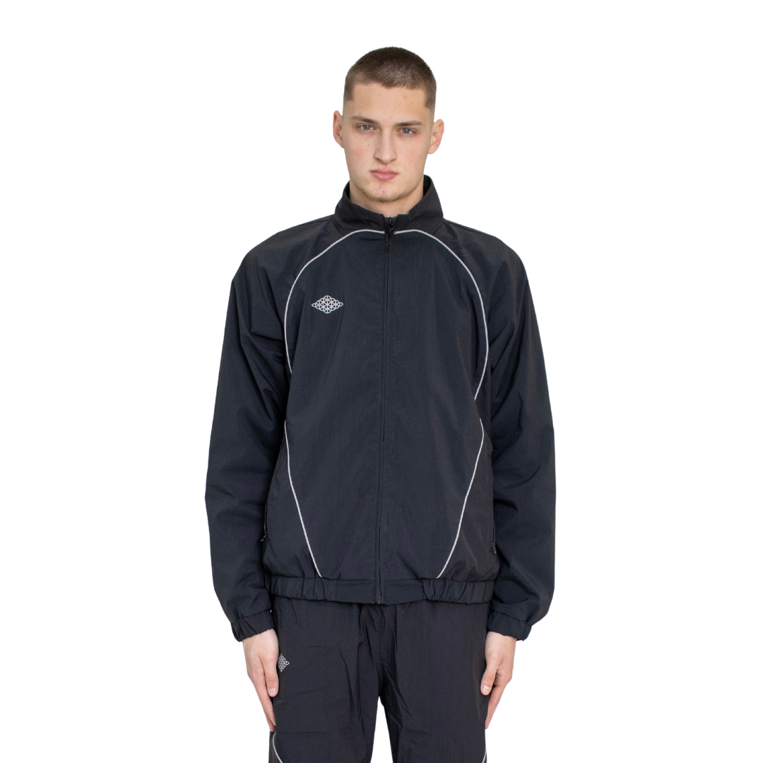 Rhombus Track Jacket Black