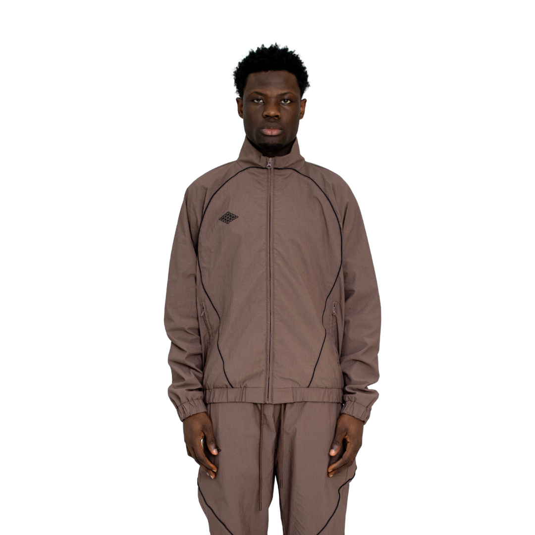 Rhombus Track Jacket Cocoa