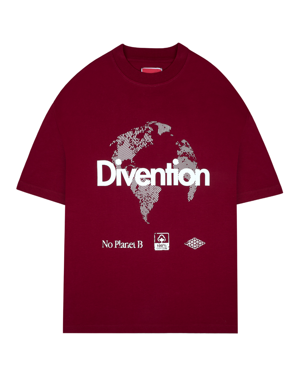 World T-Shirt Burgundy