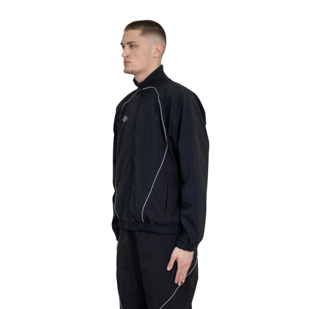 Rhombus Track Jacket Black