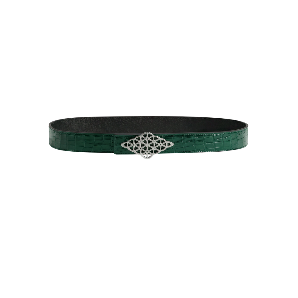 Rhombus Belt Croc Green