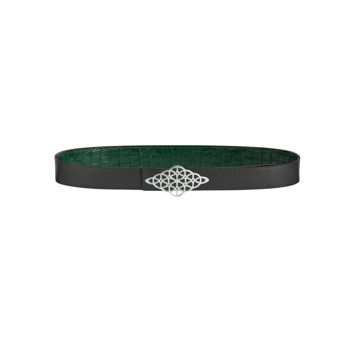 Rhombus Belt Croc Green