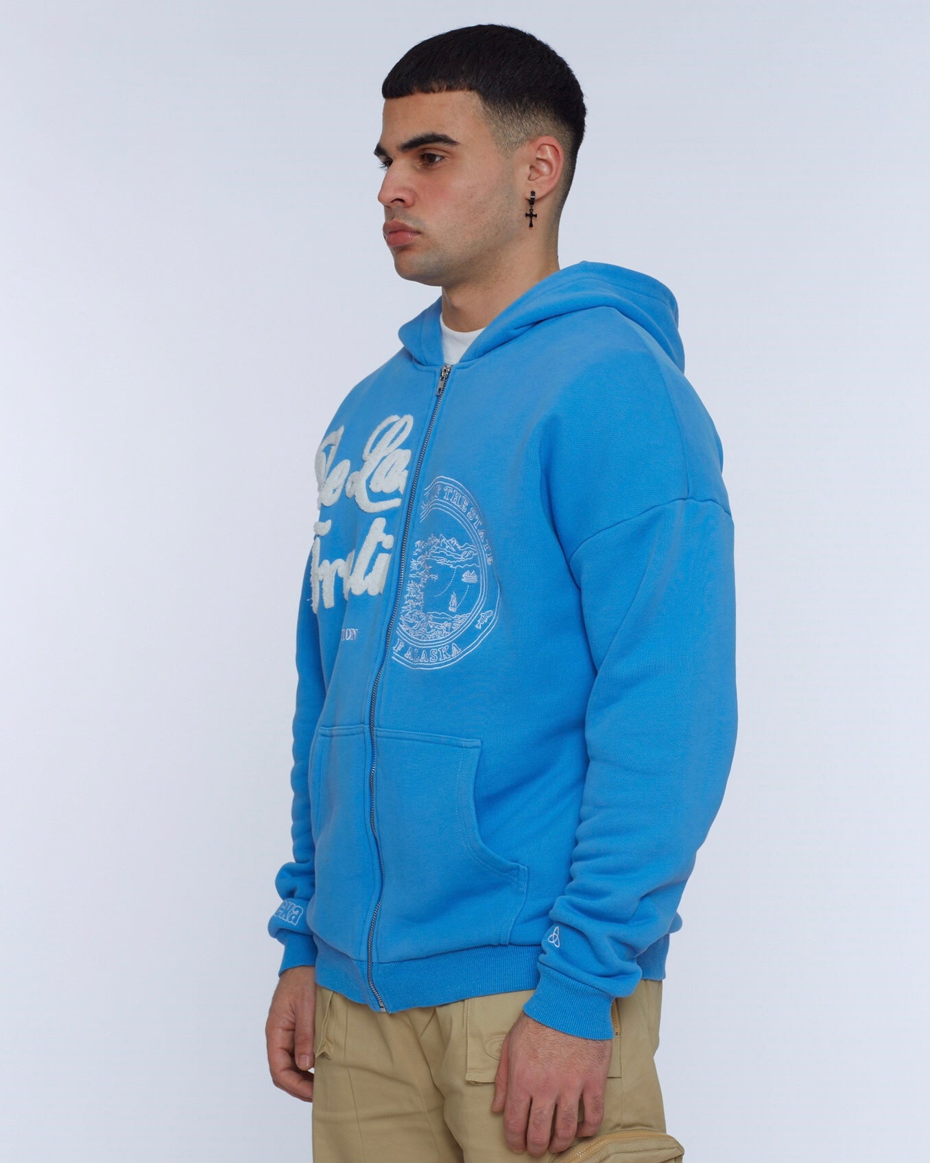 Alaska Zip-Hoodie Blue