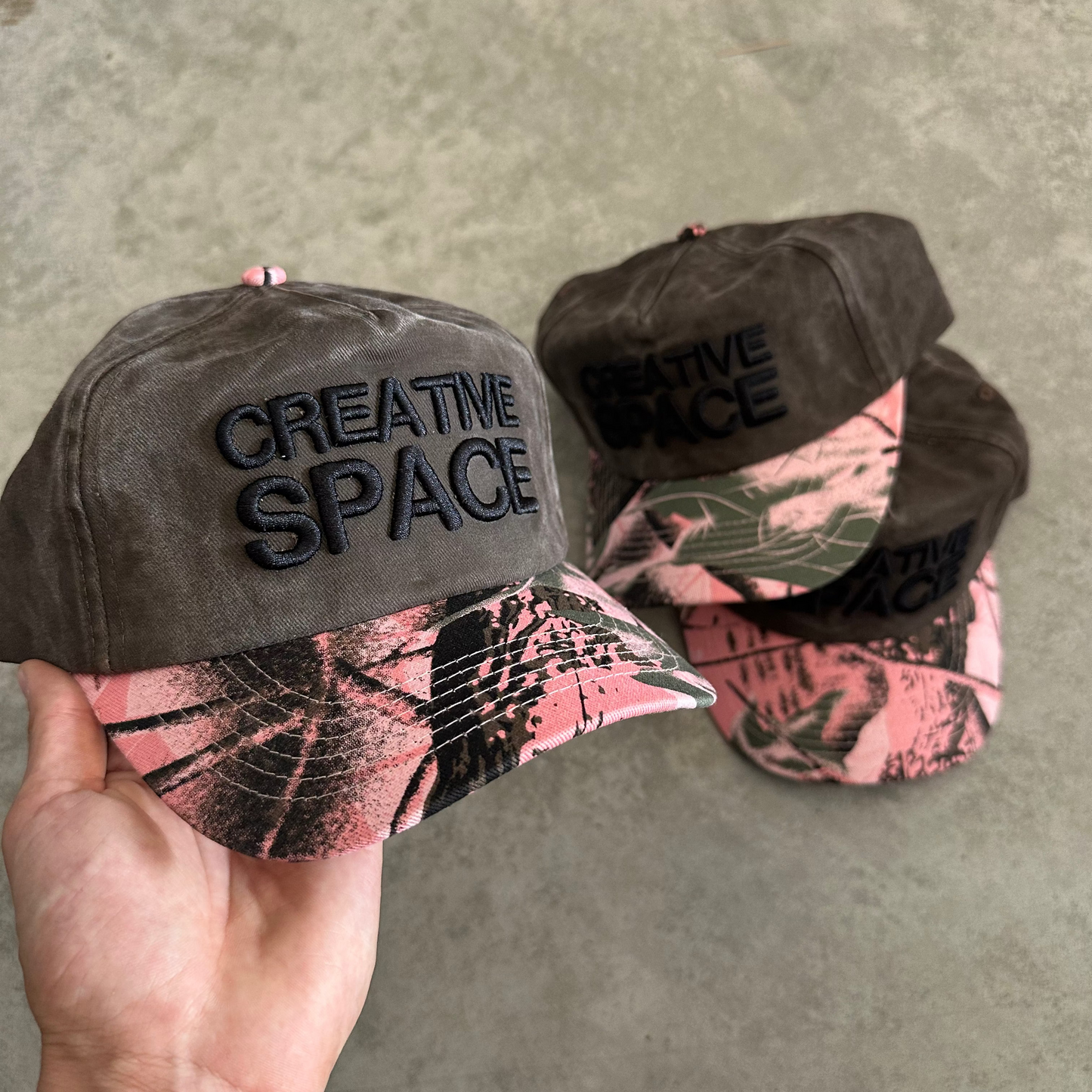 Creative Space Cap Pinkwood Camo