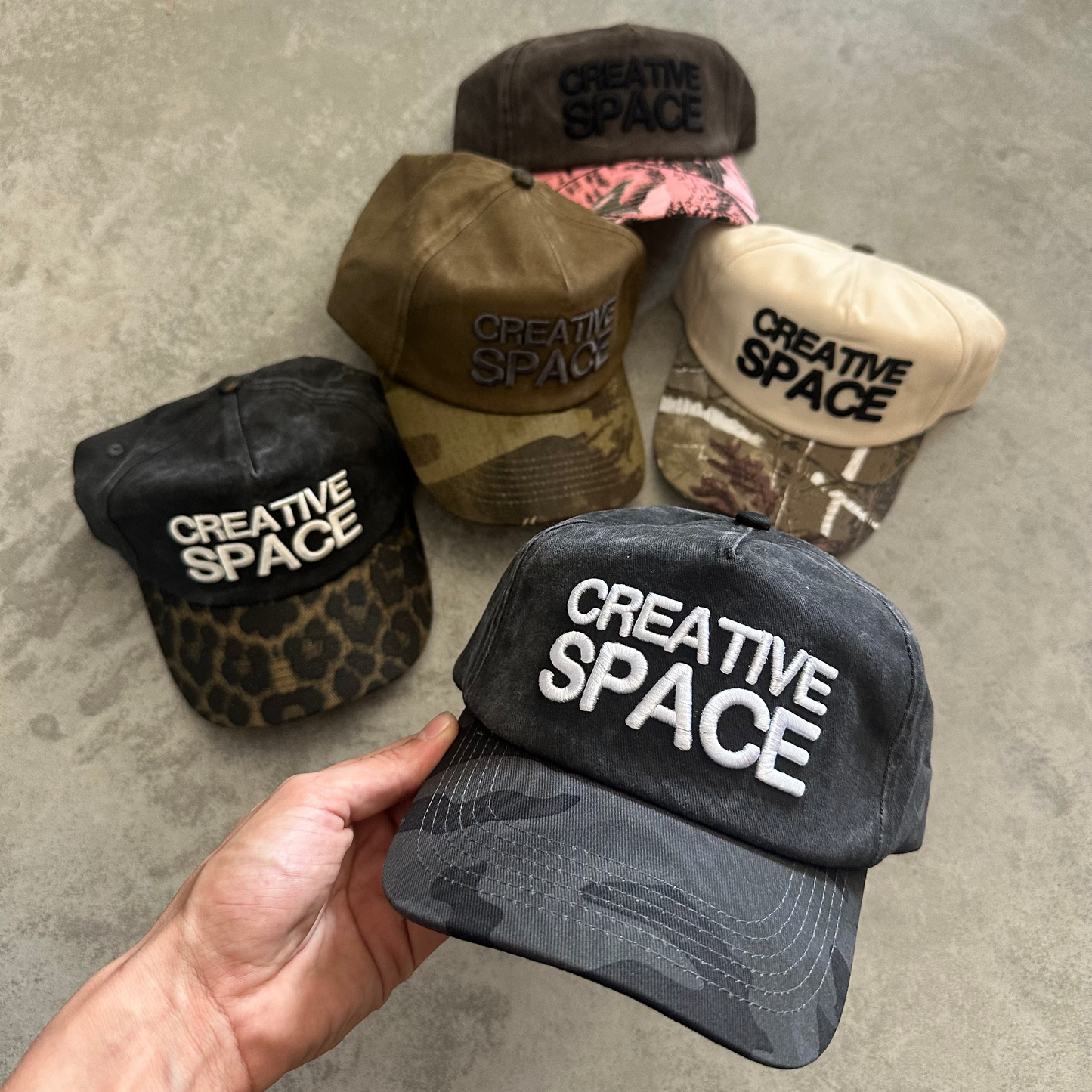 Creative Space Cap Black Camo