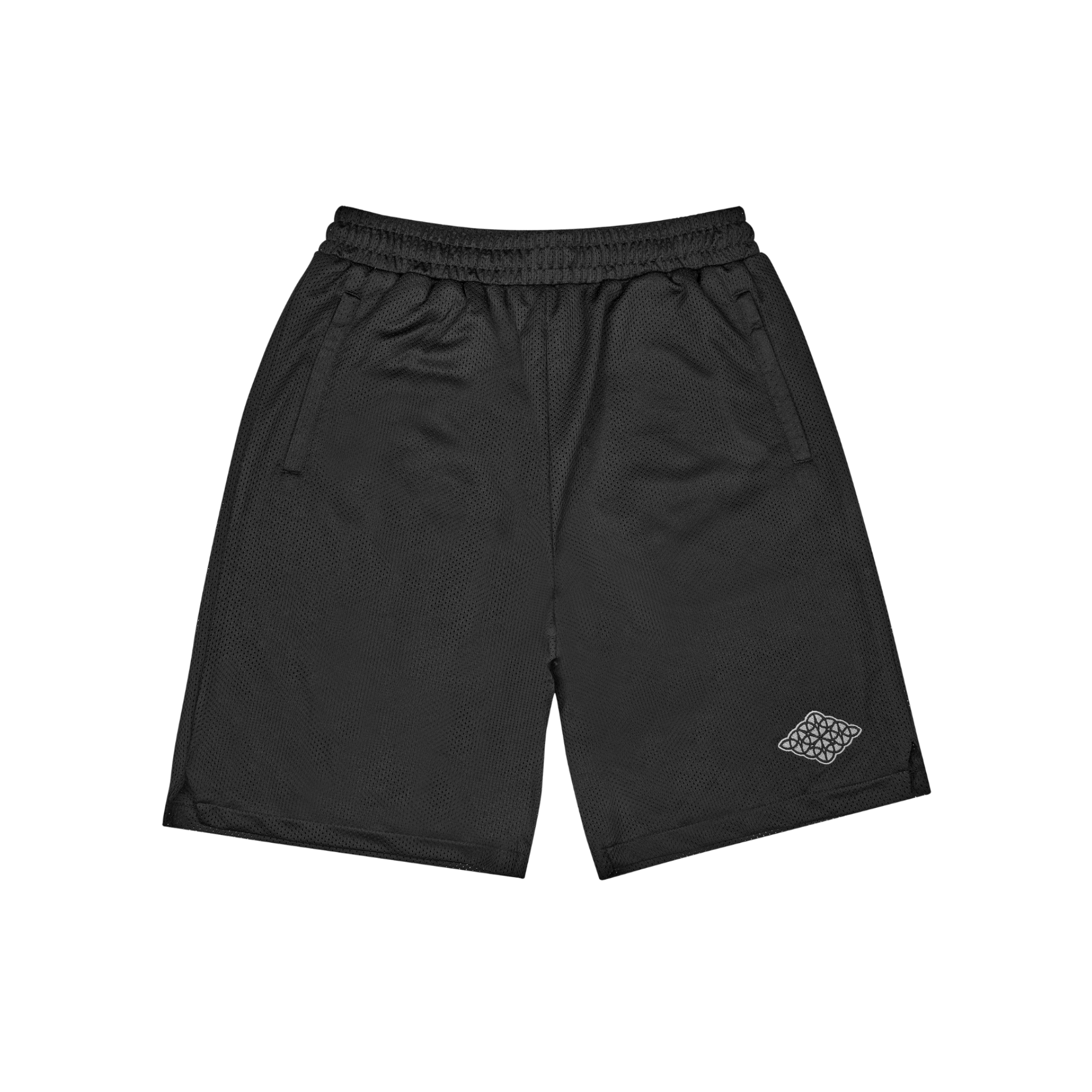 Rhombus Mesh Shorts Black