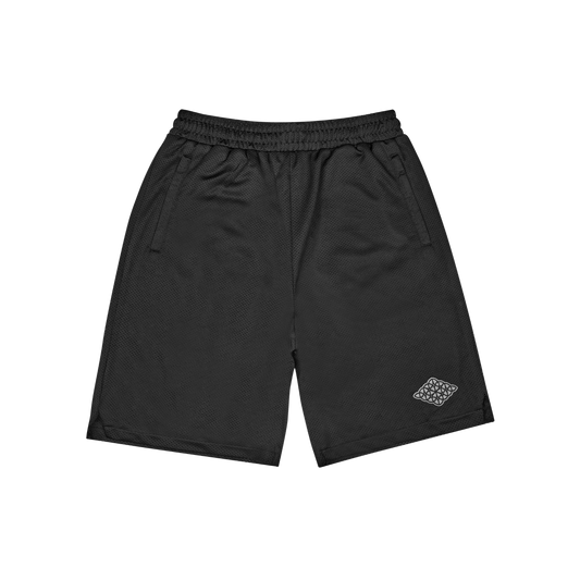 Rhombus Mesh Shorts Black