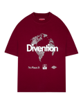 World T-Shirt Burgundy