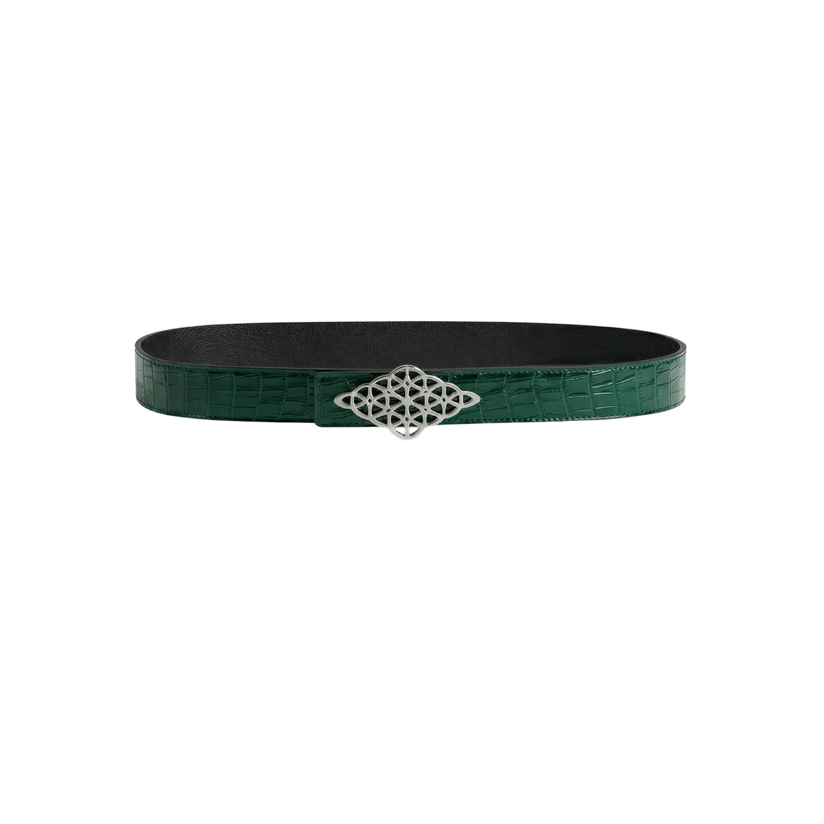 Rhombus Belt Croc Green