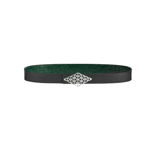 Rhombus Belt Croc Green