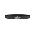 Rhombus Belt Croc Black