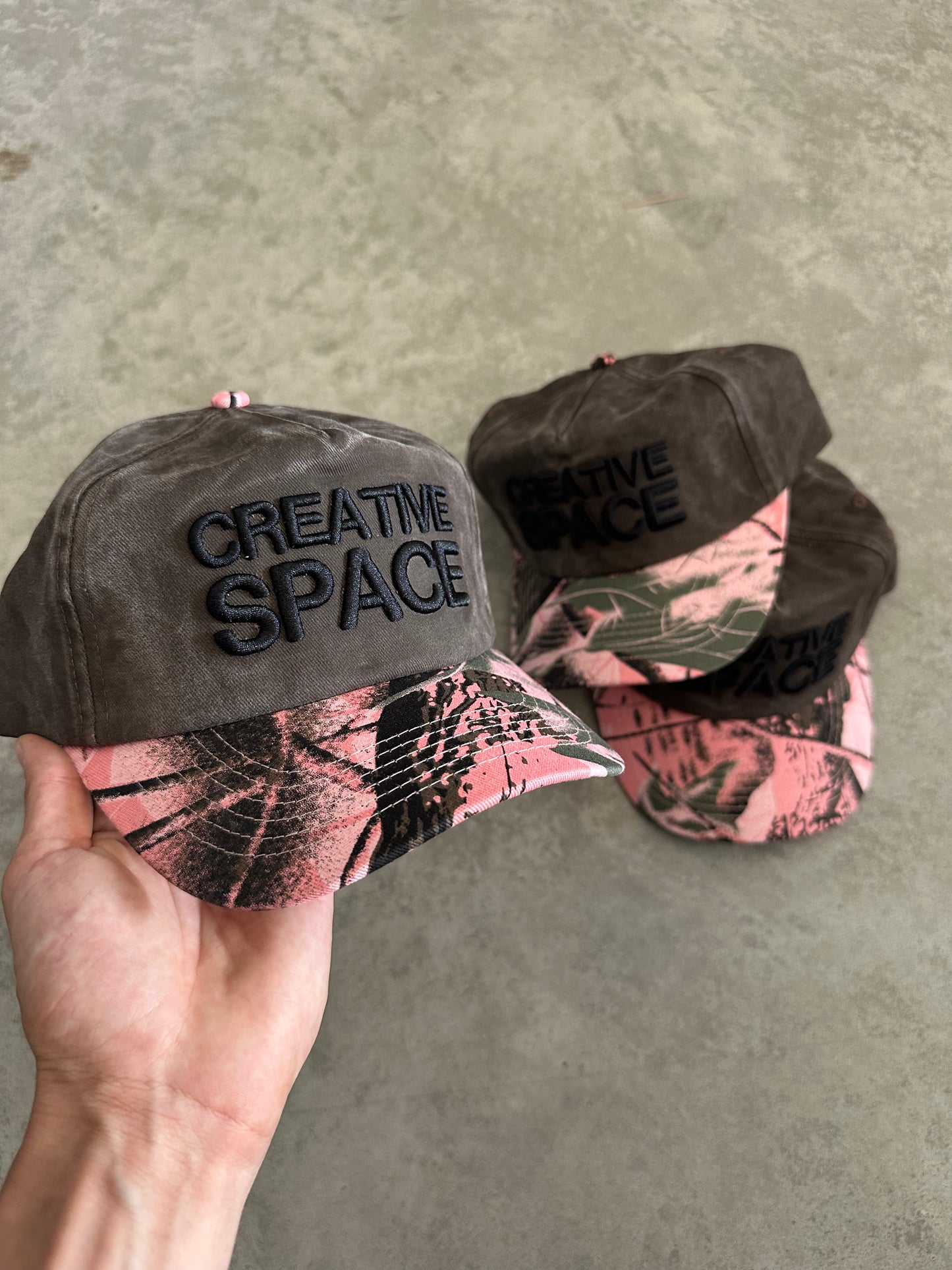 Creative Space Cap Pinkwood Camo