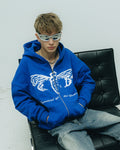 Cicada Zip Hoodie Blue